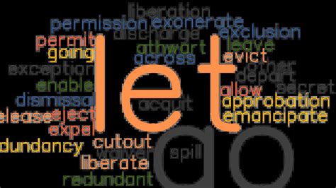 another word for letting go.